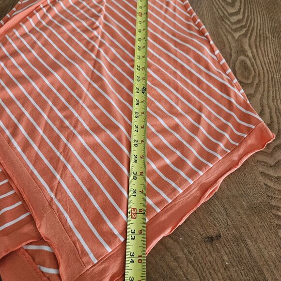 VENUS Dress Striped Handkerchief Hem VNeck Midi Womens Small Adjustable Straps - Picture 5 of 5